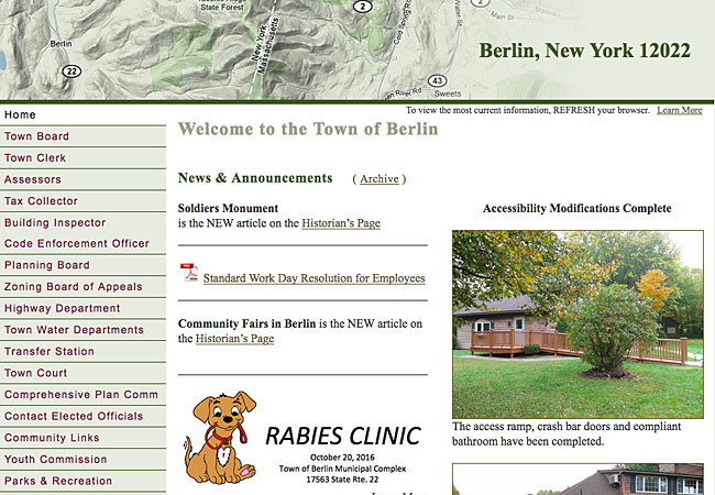 Berlin, NY OFFICIAL Town Site